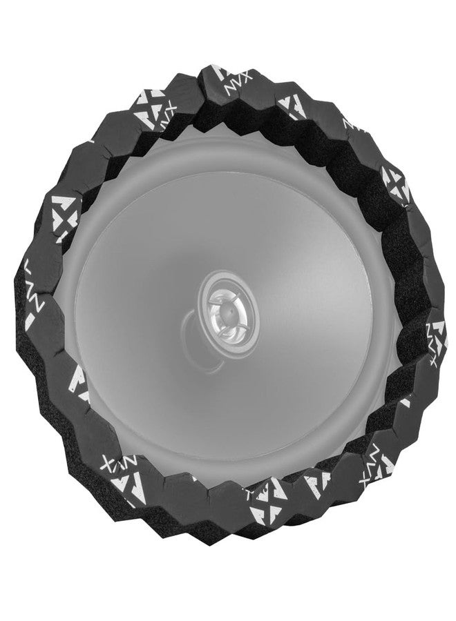 NVX UNIFRING 6 Piece Universal Self-Adhesive Foam Speaker Ring Baffle Kit – 1” Thick Acoustic Foam for 1" to 6"x9" Speakers – Improves Sound Quality, Reduces Vibration, Waterproof Automotive-Grade - Image 3